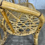 Rattan bench