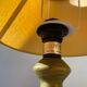 Italian green turned wood lamp, 1980