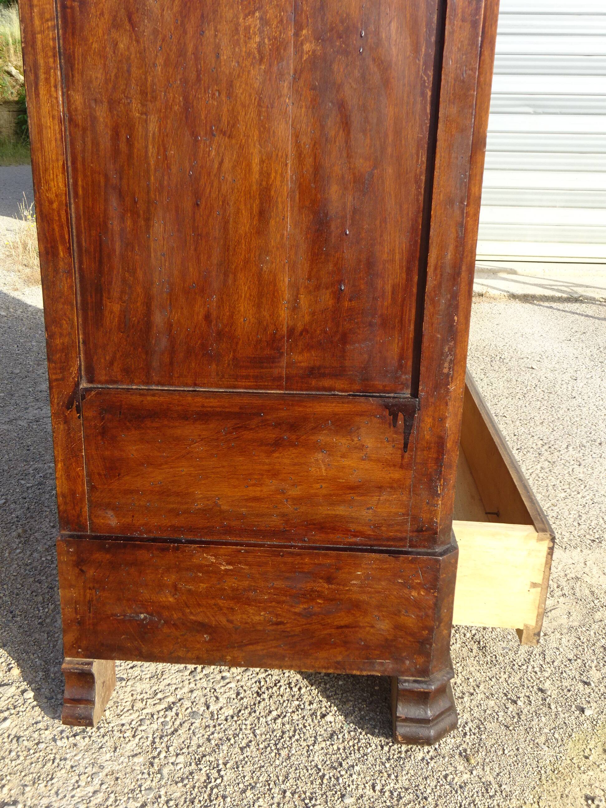Louis Philippe style walnut wardrobe