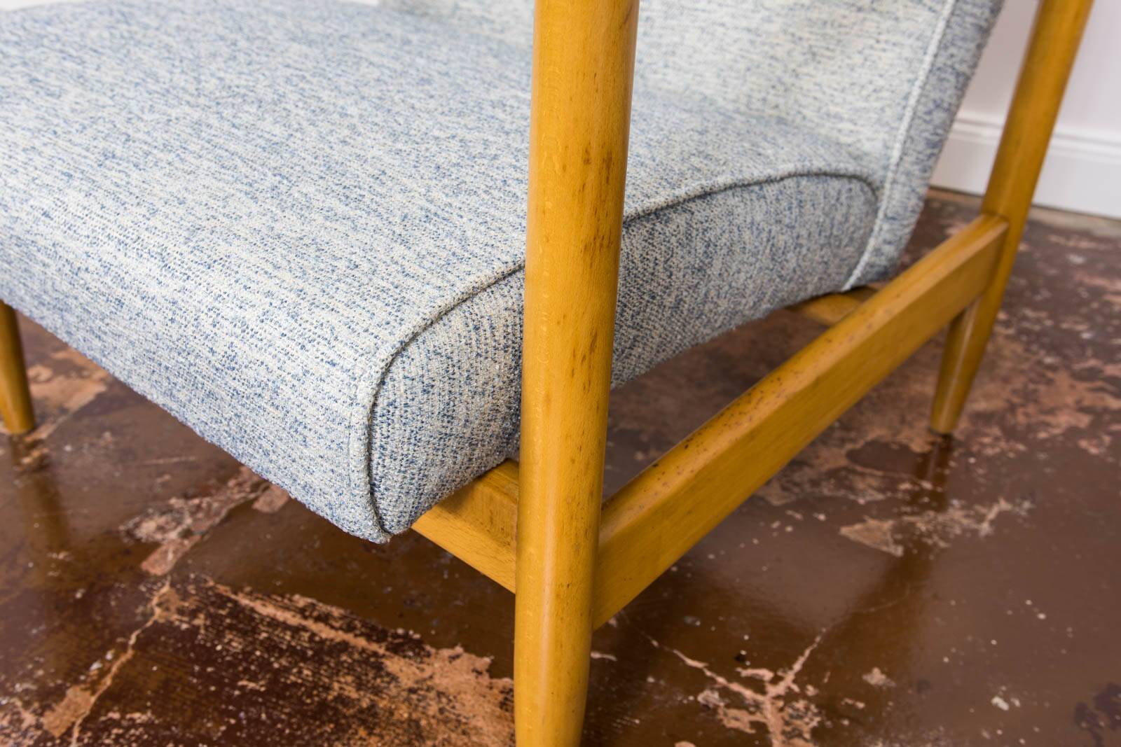 Vintage Armchairs Gfm 142 By Edmund Homa, Gfm, Poland, 1960’s, Set Of 2