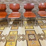 Set of 4 stackable chairs Flototto design Adam Stegner 60s vintage