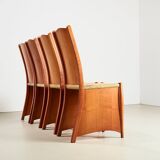 Philippe Starck Set of 4 Bob Dubois Dining Chairs for Driade Aleph Italy 1987