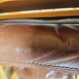 Pair of leather armchairs 1980