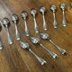 Series of 12 teaspoons in silver metal with their box