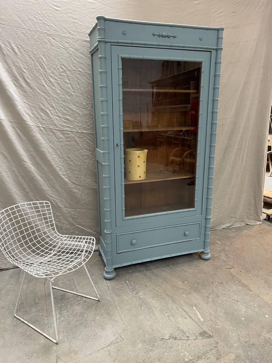 Napoleon III bamboo bookcase