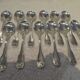 12 silver-plated ice cream scoops, Christofle Vendome model, 12.9 cm
