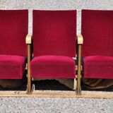 Vintage cinema bench 3 seats