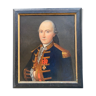 Oil on canvas military portrait uniform empire late eighteenth