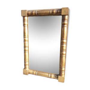 Miroir cadre doré à