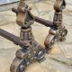 Paire de CHENETS Laiton Massif VINTAGE