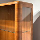 Vitrine en noyer Art Déco