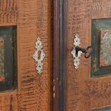 Painted folk art bridal wardrobe 1846