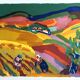 Original lithograph by Pierre Ambrogiani, Paysage provençal II (Eté), 1974