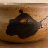 Enamelled sandstone bowl tachist Pottery of the Dove
