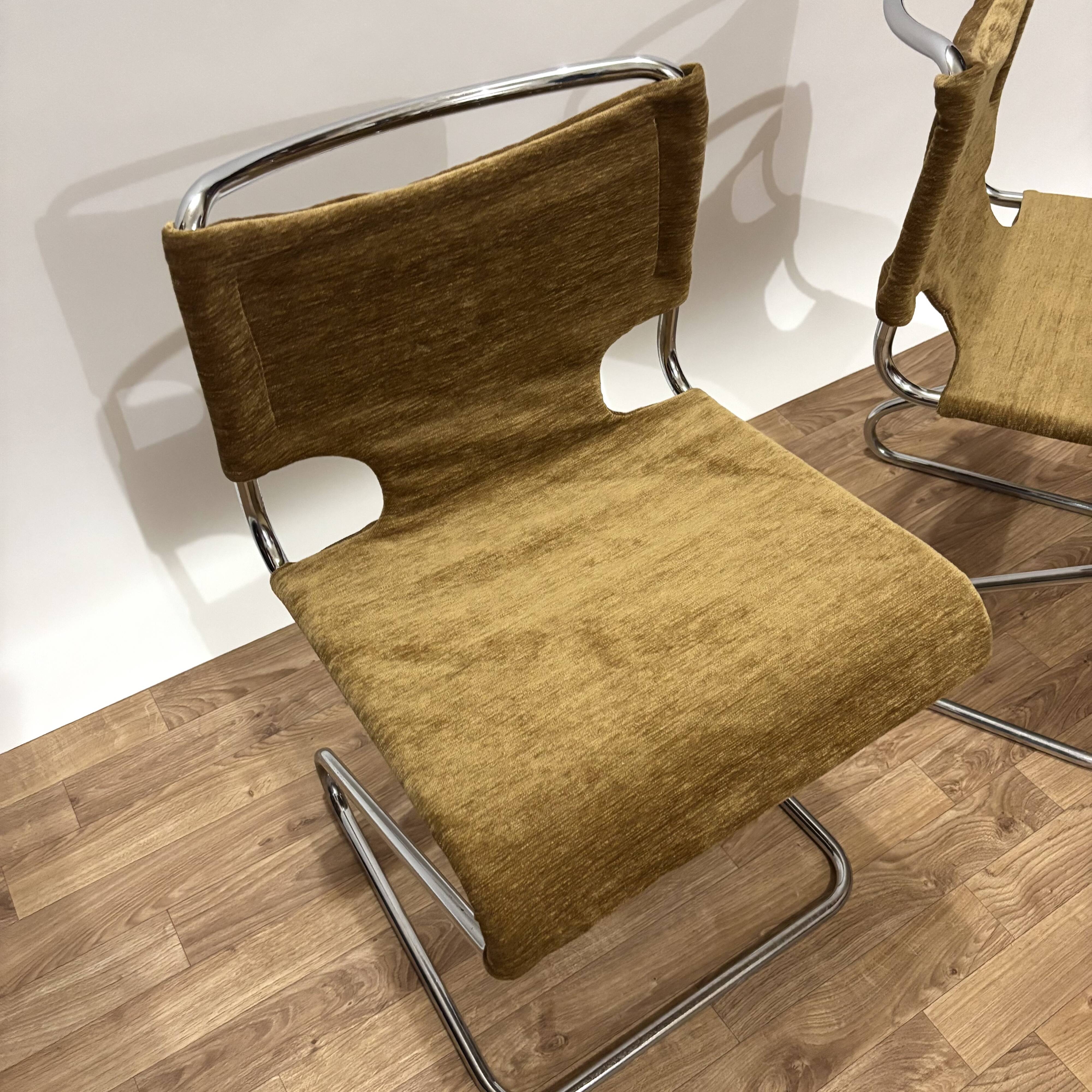 Pair of Biscia de Mourgue chairs from the 70s