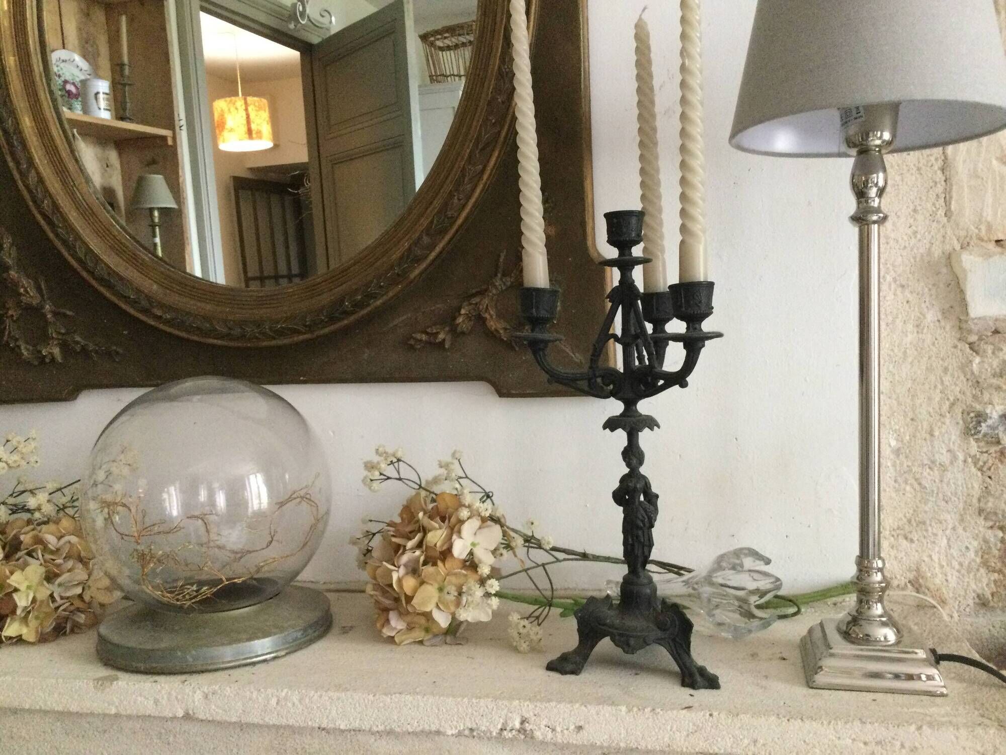 Pair of antique candlesticks