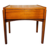 Vintage Scandinavian teak bedside table circa 1960's