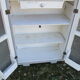 50s kitchen cabinet transformed with a patina makeover