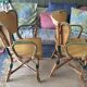 Paire de fauteuils en rotin