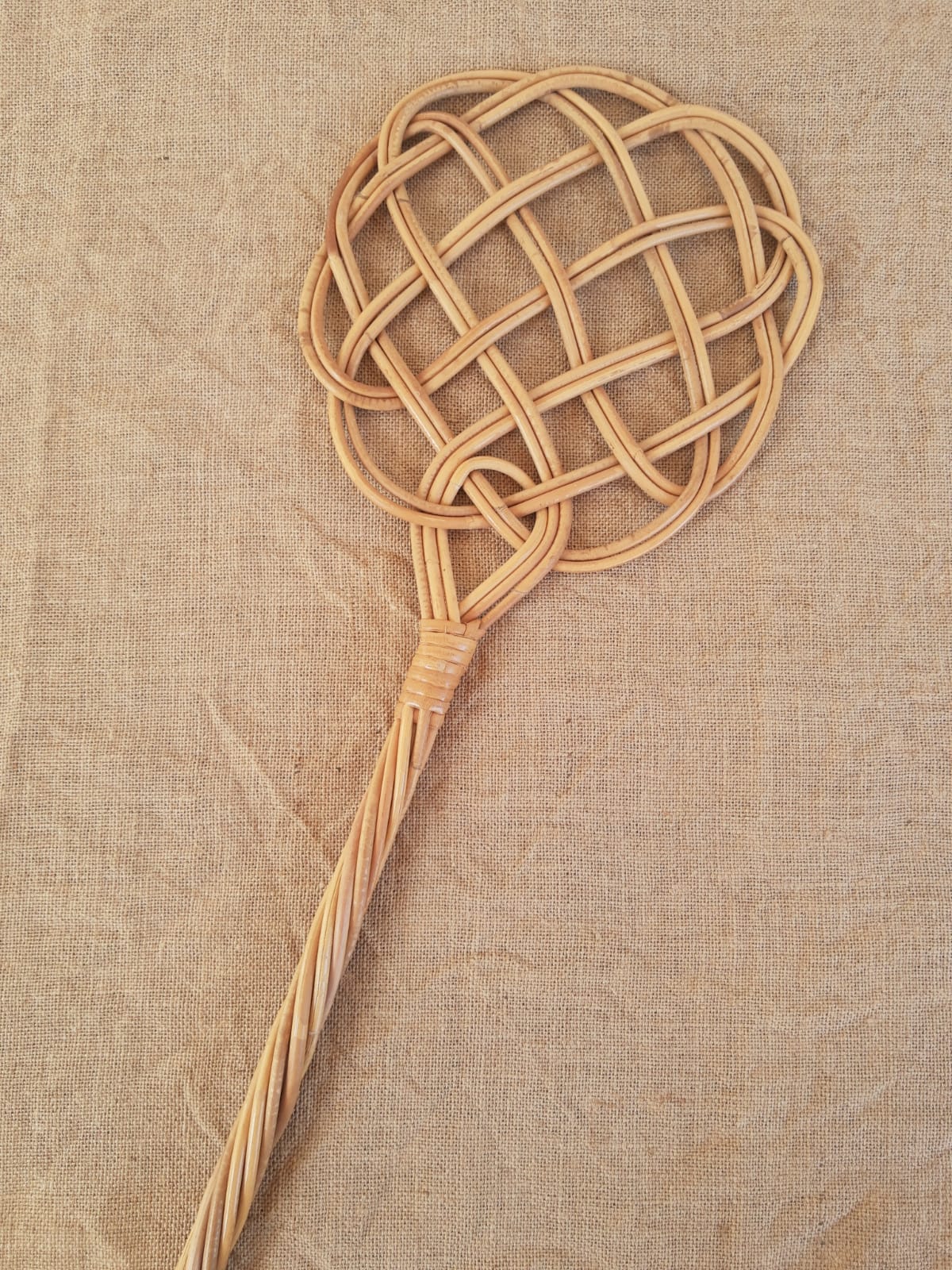 Vintage rattan battoir mat tape