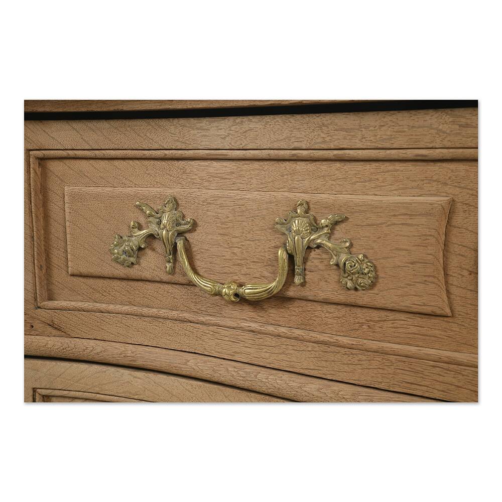 Louis XV chest of drawers with 3 drawers in raw wood