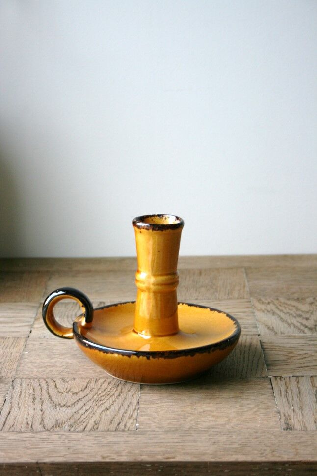 Vintage ceramic candle holder