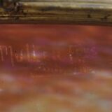 Muller frères Art Deco Chandelier - Bronze & Glass Paste - 1930s