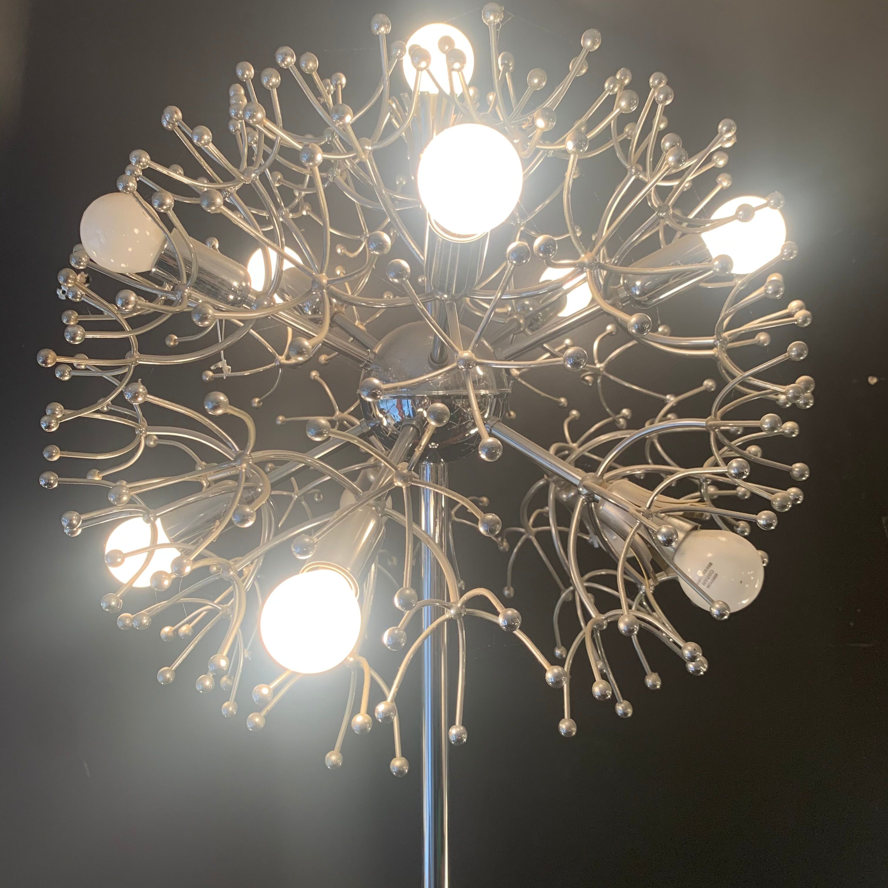 Gaetano Sciolari Floor lamp sputnik , luminaire design 1970 sputnik