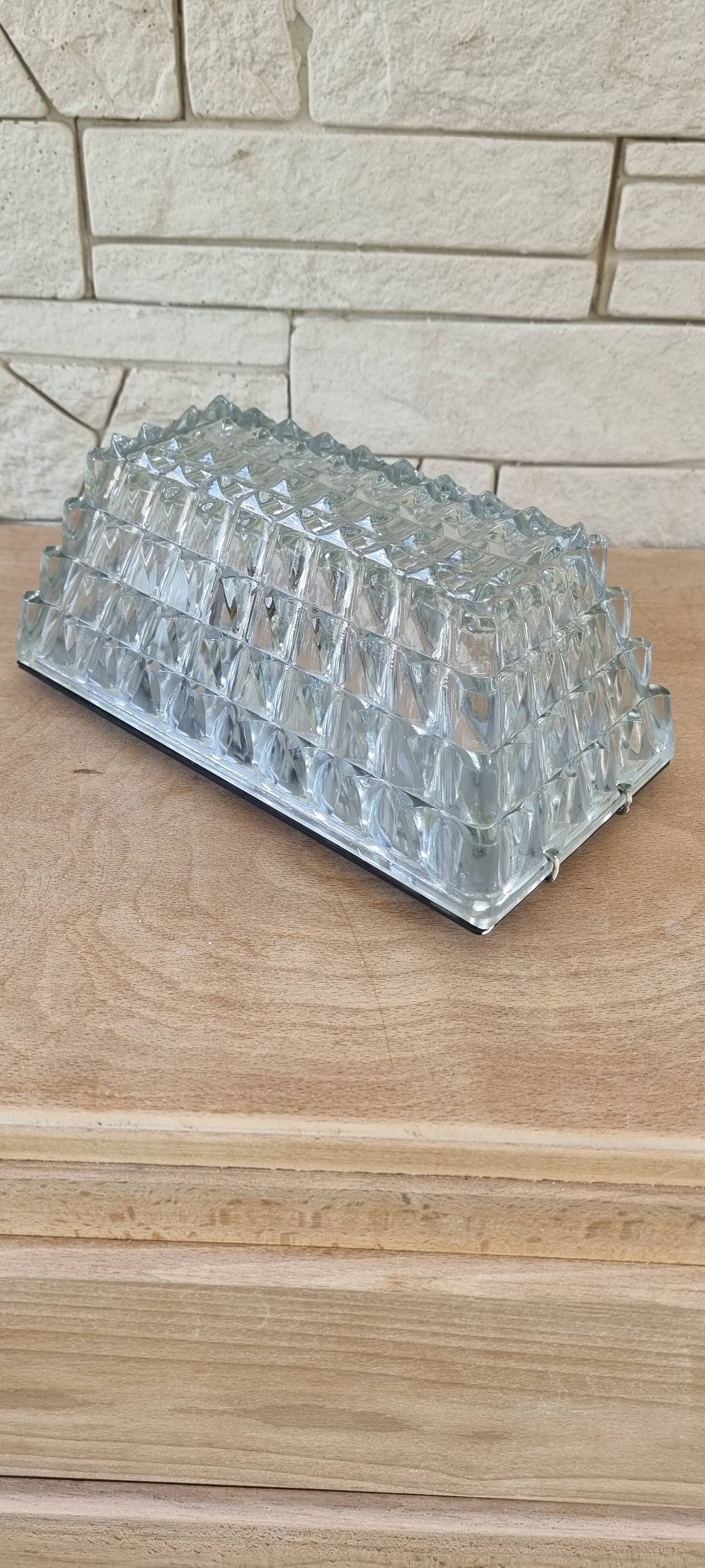 Old glass ceiling light from the 60s.