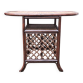Old rattan console bar