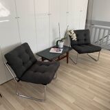 Beautiful set of 2 chrome chairs from the 60's