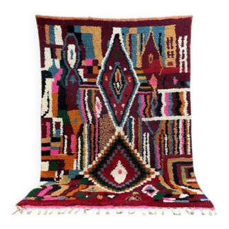 Moroccan rug, authentic Beni Ourain rug, genuine wool rug, 150/250cm.