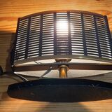 Vintage metal lamp black and gold