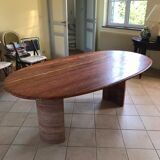 Large pink marble table