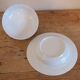 White porcelain butter or cheese dish