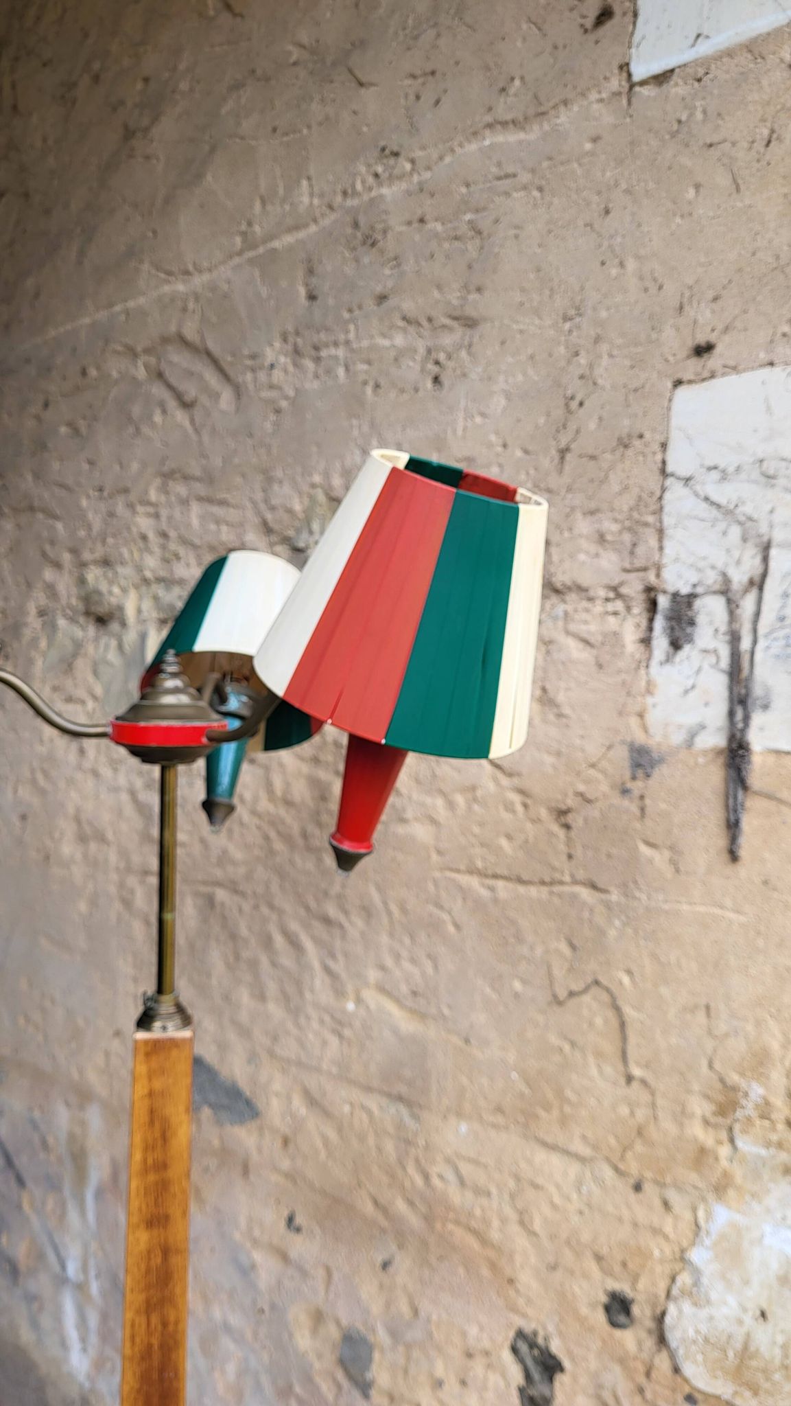 Lampadaire tablette 3 feux vintage années 50