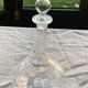 Elegant and vintage transparent glass wine decanter