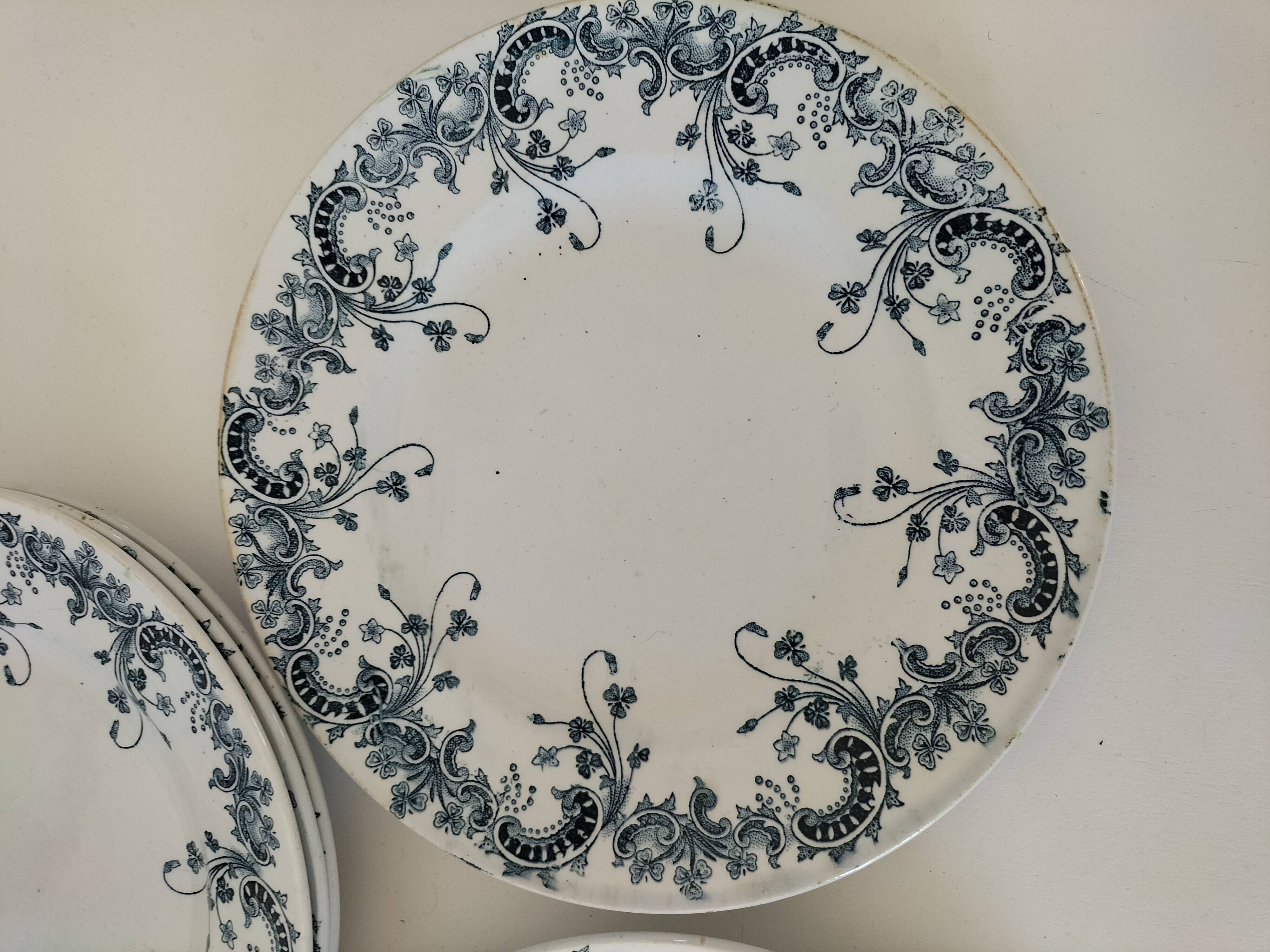 6 Saint-Amand Hamage ironstone plates – Byzantine decor