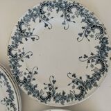 6 assiettes terre de fer Saint-Amand Hamage – décor Byzantin