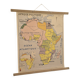 Old geography map school map 1960