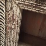 Old wooden furniture with niches