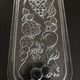 Vintage thick glass cake dish