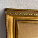 Glazed carved wooden frame