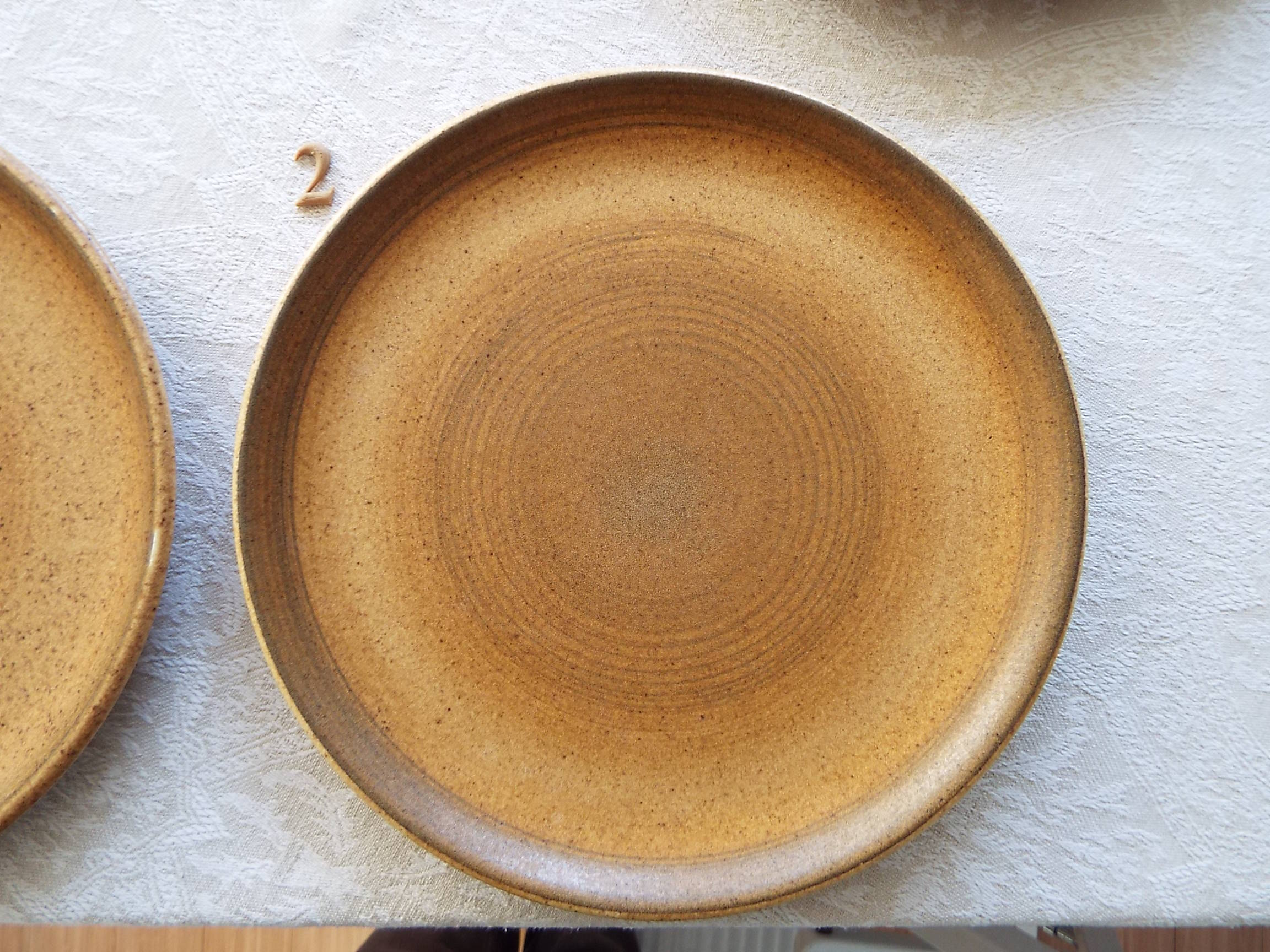 6 flat plates in Longchamp stoneware