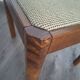 Table and its 6 vintage elm chairs, Scandinavian design furniture.