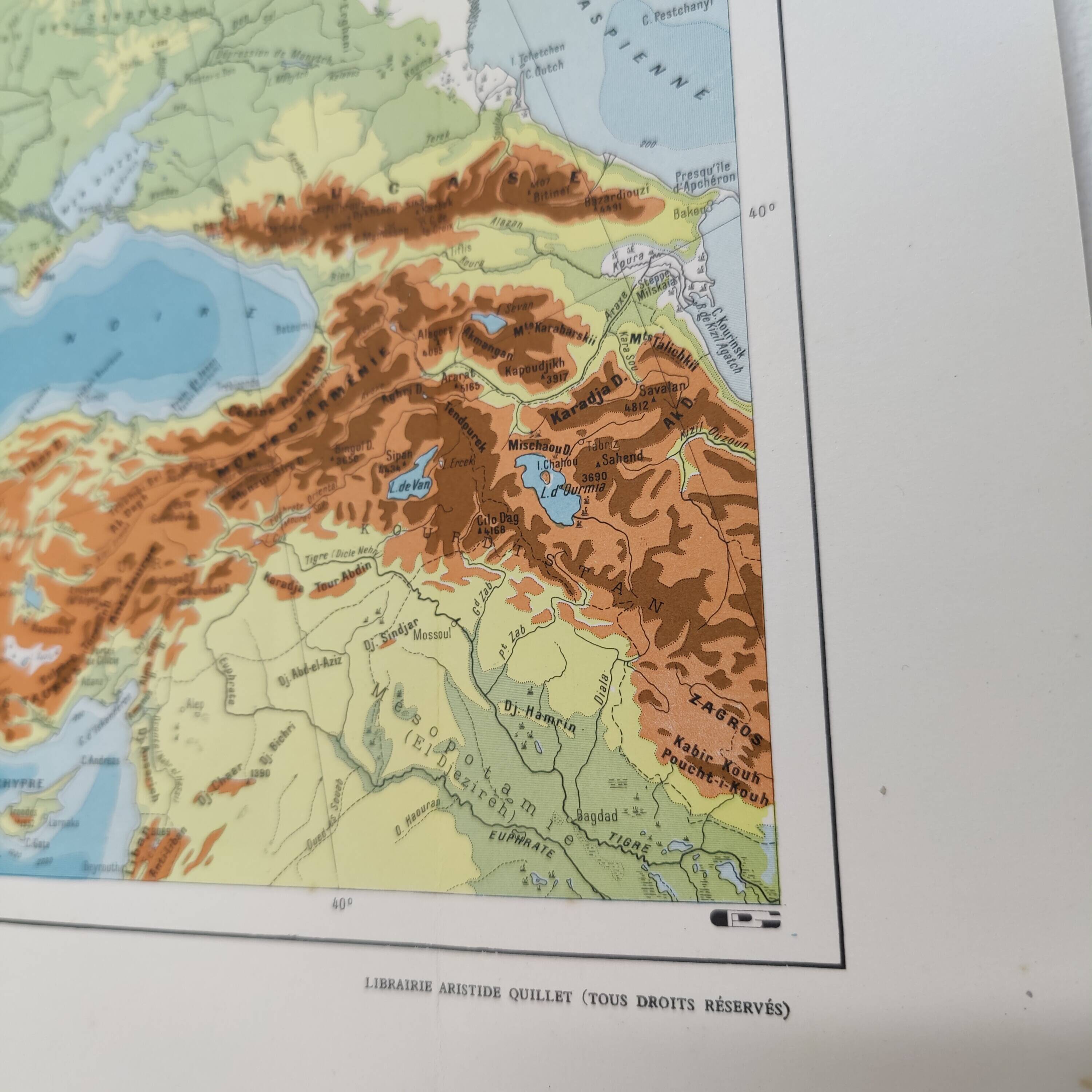 Vintage map of Europe, 1950