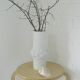 Vase de sol vintage en porcelaine blanche pour herbe de la pampa Kaiser Allemagne années 1960