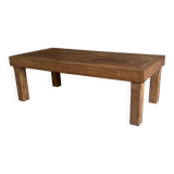 Brutalist rectangular coffee table - vintage 1960s