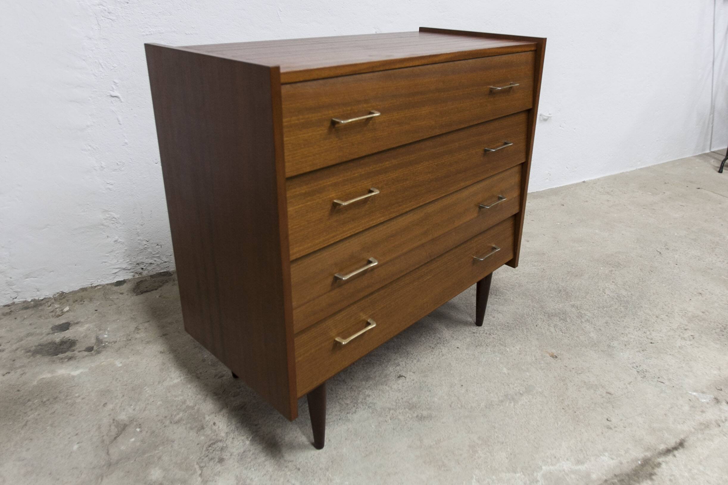 Commode scandinave 4 tiroirs 1960