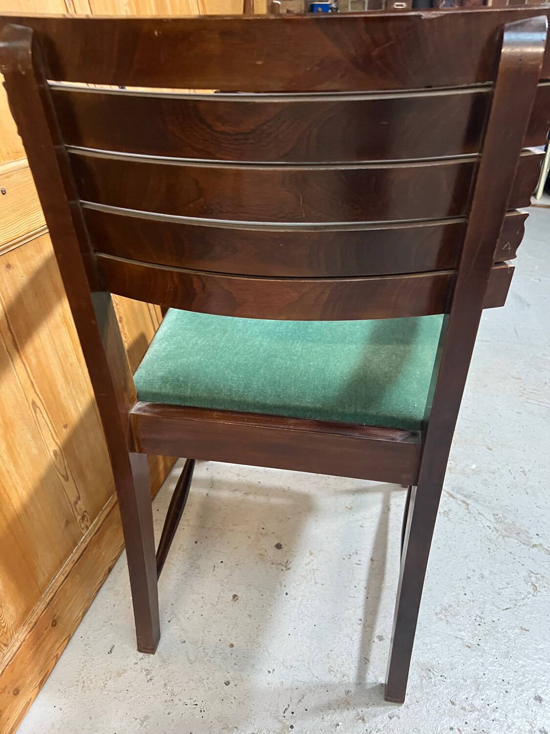 Set of 6 chairs and 2 armchairs by Gaston Poisson